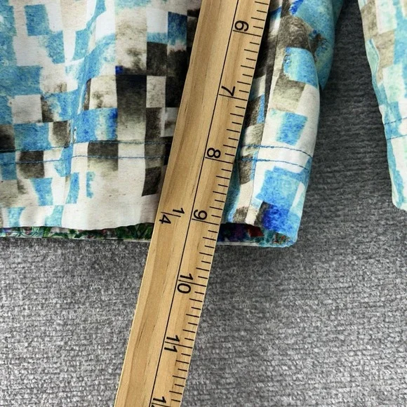 Robert Graham Swim Trunks Men Size 36 Lined Drawstrings Geometric Beach - Picture 6 of 8